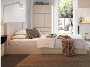 Postel Lucky 120x200 cm, béžová