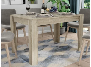 Jídelní stůl Adam 120x80 cm, dub sonoma, rozkládací