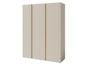 Šatní skříň Lucky, 145 cm, béžová/olejovaný dub