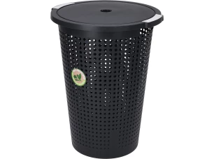 Koš na prádlo 35 l, černý