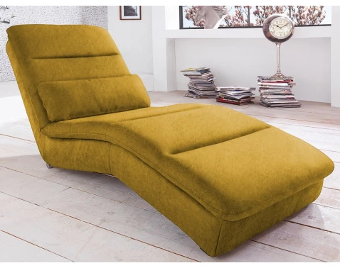 Relaxační lehátko Yankee, žlutá látka