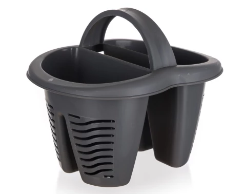 Levně Odkapávač na příbory myKitchen, antracit
