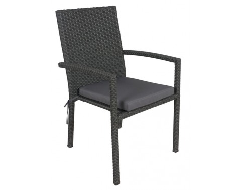 Zahradní židle ratanová š/v/h: 82x55x64 cm