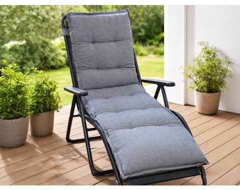 Zahradní polstr na lehátko Luxor 60x190 cm, antracitový