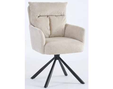 Jídelní židle Stephanie, béžová látka