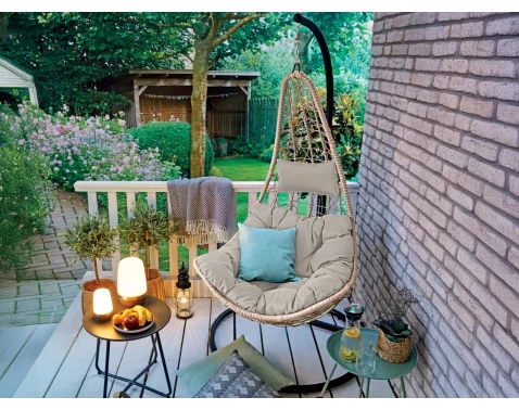 Závěsné křeslo Murcia, béžové