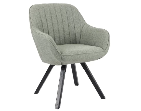 Jídelní židle Chrissy, světle zelená tkanina