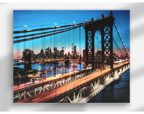 Levně Obraz na plátně Brooklyn Bridge, 40x50 cm