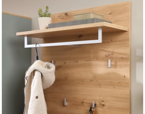 Předsíňový šatní panel Bari, dub artisan