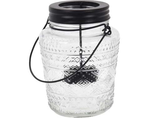 Svícen 9x13,5 cm, sklo