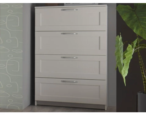 Komoda se zásuvkami Leporelo 78 cm, bílá mat