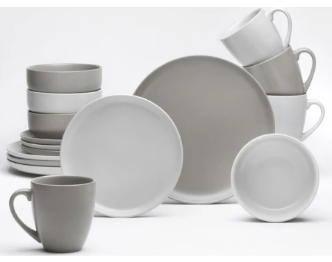 Jídelní servis (16 dílů) Stockholm, písková/taupe