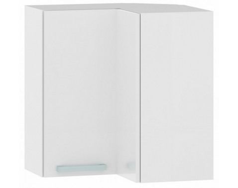 Horní rohová kuchyňská skříňka One EH65RL, bílý lesk, šířka 65 cm - Bílá
