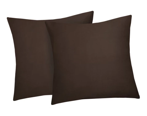 Levně Povlak na polštář (2 ks) Satin 50x50 cm, hnědý