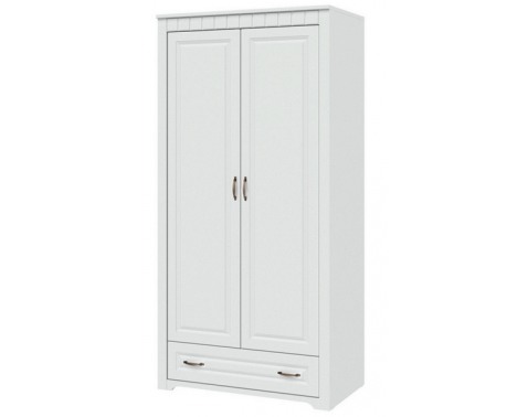 Šatní skrín 2 dverová, 1 zásuvka š/v/h: 107,6x220x62 cm