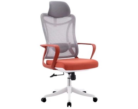 Kancelářská židle Sindibad, šedá/oranžová