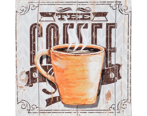 Levně Obraz na plátně The Coffee, 28x28 cm