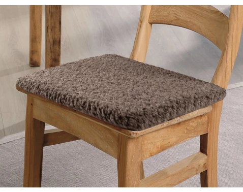 Podsedák na židle Teddy 40x40 cm, hnědý