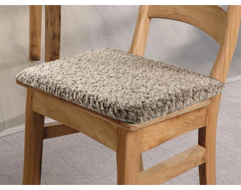 Levně Podsedák na židle Teddy 40x40 cm, taupe