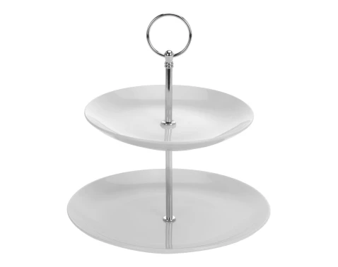 Etažér 2 patra, bílý