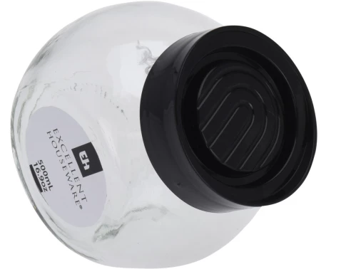 Dóza na koření 500 ml, bílé/černé víčko