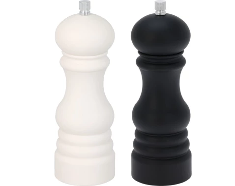Slánka a pepřenka 17,5 cm, černá/bílá