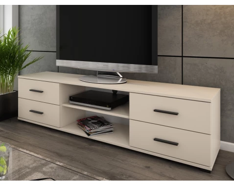 Široký TV stolek Oskar TV, béžový kašmír, šířka 180 cm