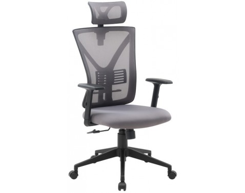 Kancelářská židle Image, šedá látka - Šedá - Plast