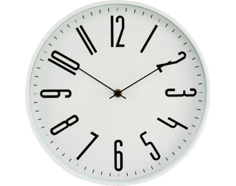 Levně Nástěnné hodiny 30 cm, bílé