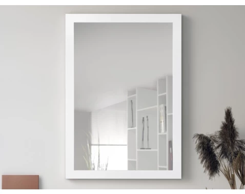 Nástěnné zrcadlo Thea 48x68 cm, bílé