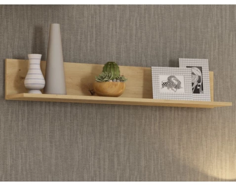 Nástěnná police Carlos, dub artisan, 120 cm