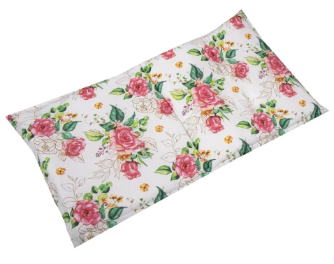 Zahradní polstr Rosie 50x98 cm, růže, bílý