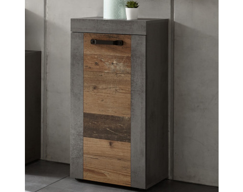 Koupelnová úložná skříňka Indiana, vintage optika dřeva - Hnědá