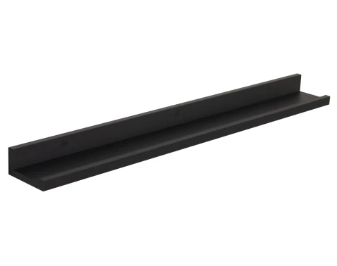 Police na zeď Larisa, 80 cm, černá