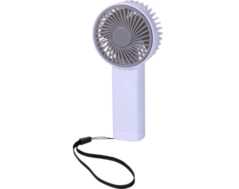 Ruční ventilátor USB nabíjení, bílý, 6,5x14 cm