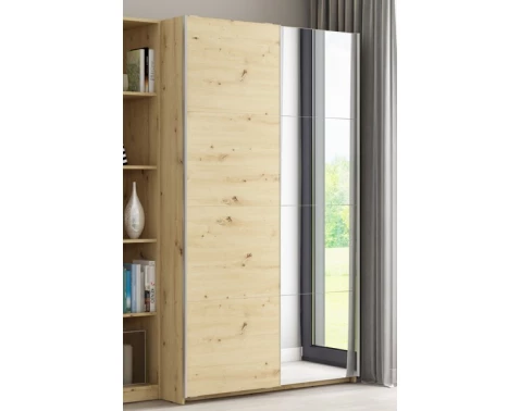 Šatní skříň Carlos 125 cm, dub artisan