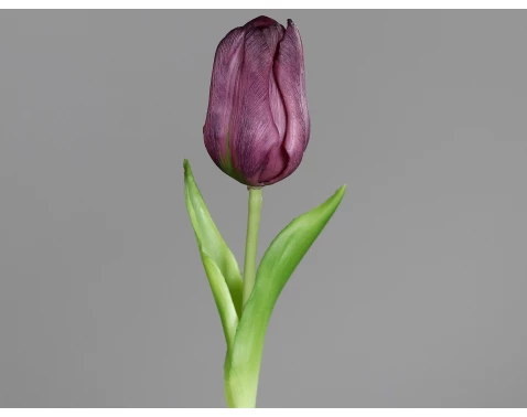 Umělá květina Tulipán 20 cm, fialová