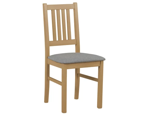 Jídelní židle Bono, dub grandson/šedá tkanina