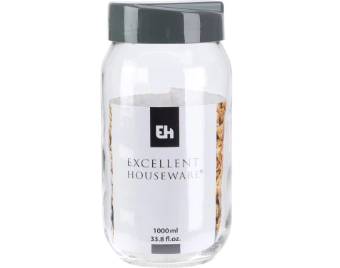 Dóza na potraviny Excellent 1000 ml, sklo