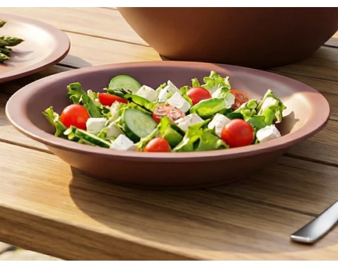 Talíř Caruba Eco 21 cm, cihlový