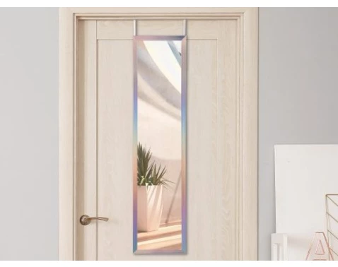 Závěsné zrcadlo na dveře Bea 30x120 cm, duhové
