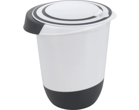 Levně Mísa s víkem na šlehání 1,5 l, černá/nílá