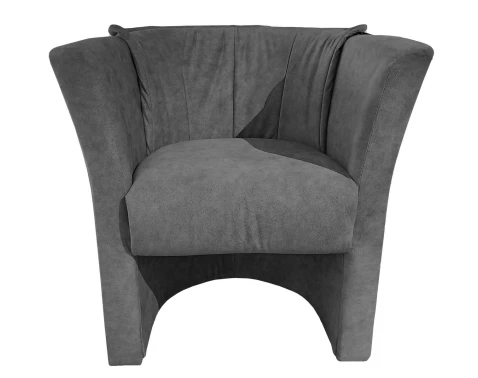 Křeslo Lux, šedá vintage látka