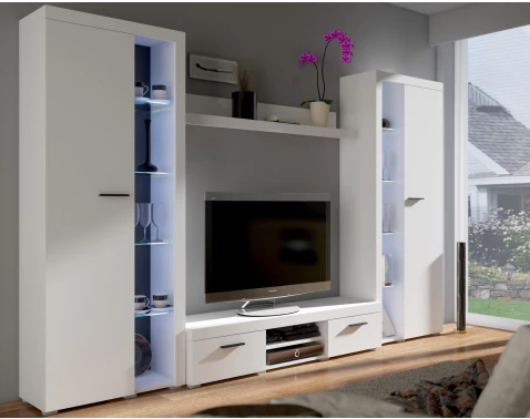 Obývací stěna Flamenco XL, bílá