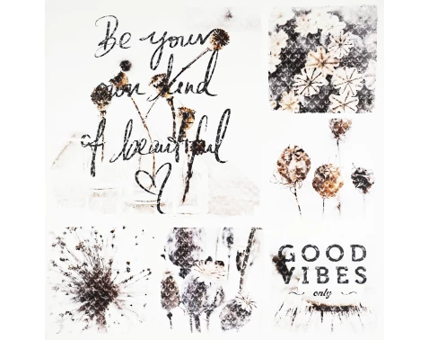 Levně Obraz na plátně Good vibes only, 80x80 cm