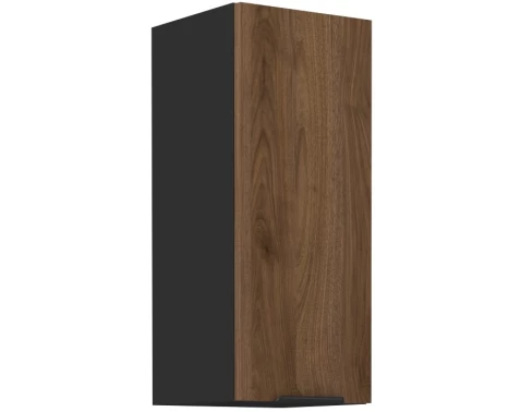 Horní kuchyňská skříňka Monza, 30 cm, ořech/černá