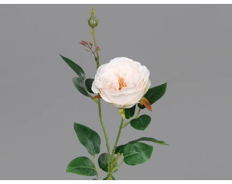 Umělá květina Růže 60 cm, světle růžová