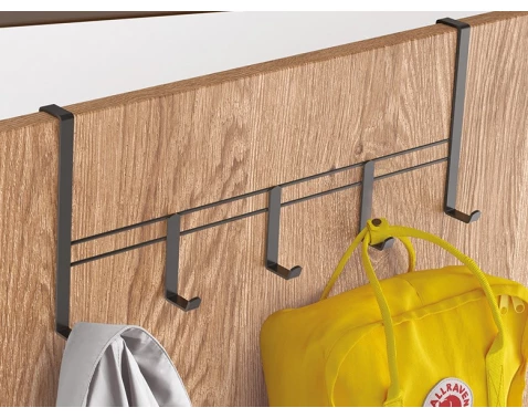 Závěsná lišta na dveře Lava TouchTherm L 38 cm, černá