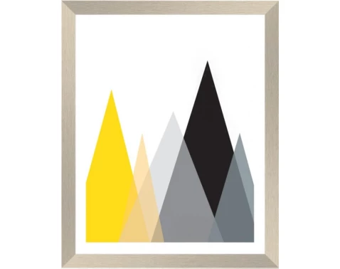 Levně Rámovaný obraz Barevná geometrie, 20x25 cm