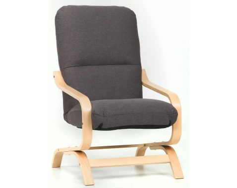 Křeslo Nela, tmavě šedá látka/buk